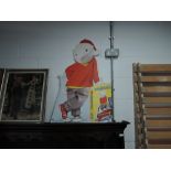 A shop display, cardboard, height approx. 88cm, Stuart Little 1999