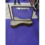 An early 20th Century mahogany toilet mirror on drawer base, width approx. 64cm