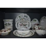 A selection of dinner wares by Royal Worcester including Herbs and Arcadia
