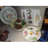 A selection of dinner wares and serving dishes