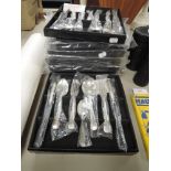 A selection of as new boxed cutlery sets by Granadier Silversmiths