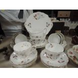 A part tea service by Regency bone china