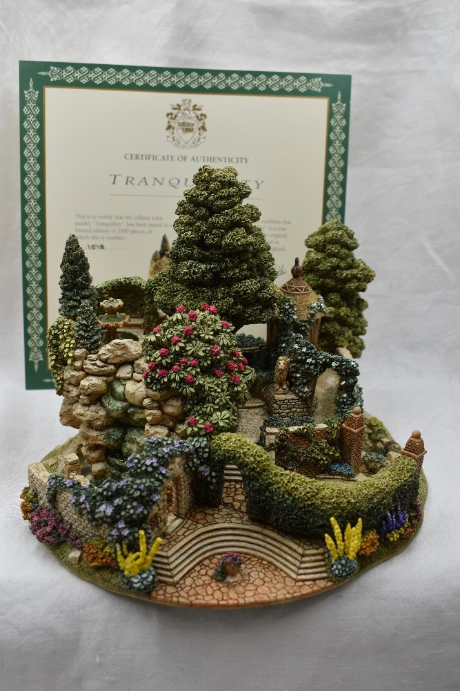 A limited edition boxed and certificated Lilliput lane model study Tranquility