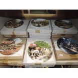 A selection of limited edition plates by Wedgwood including Country Days all have boxes