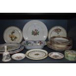 A selection of ceramics including plates and bowls by Wedgwood Vincent