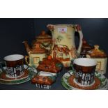 A selection of tea and table ware ceramics including John Maddock tea set