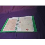 An album of Postal History including Pre Stamp Entires early 1800's, package of letter fronts and