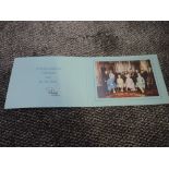 A 1970's Royal Family Christmas presentation card, bearing signature from Prince Philip