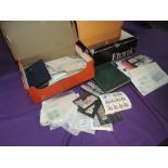 Two small boxes of World Stamps, mint and used, mainly on stock cards