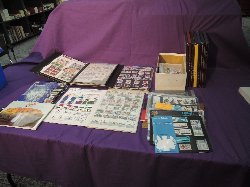 A Collection of GB Yearbooks, Collectors Packs, Two Mint Stamp Albums and Stamp Books