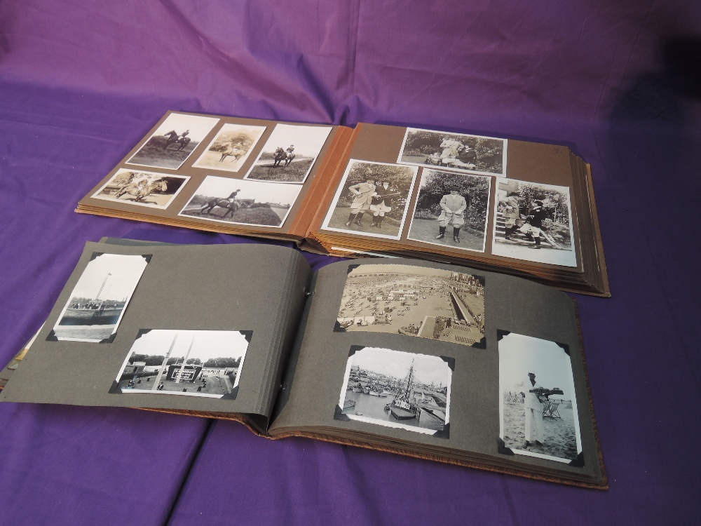 A 1930's photograph and ephemera album relating to a high society family, some photographs bearing