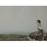 A print after William Russell Flint, Carmelita framed and glazed 43 x 56cm