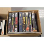 A collection of VHS videos, some rare titles with some excellent footage for transfer.