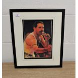 A 3D Framed Freddie hologram, 40cm by 37cm wide.