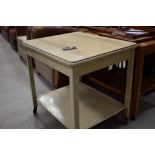 A vintage painted trolley table, approx. 64 x 54cm