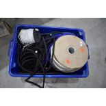 A box of bungee rope etc