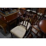 Three near matching 19th Century mahogany dining chairs