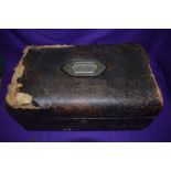 A Victorian Travel Desk inscribed on the lid, Sergeant Major A Sutherland RE from Lieut Colonel