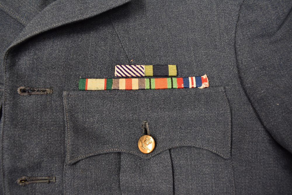 A RAF Jacket, an Air Force Blazer with 77 Bomber Squadron Badge, two Naval Jackets and a - Image 2 of 2