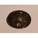 A Scottish silver brooch of Celtic design, marked IONA, Sterling Scotland