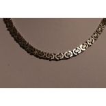 A silver fancy link chain, approx 20' & 36g