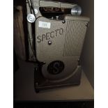 A Specto film projector.