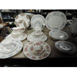 A good selection of Colclough table wares including tea cup and saucer trios and Sweet Forget Me not
