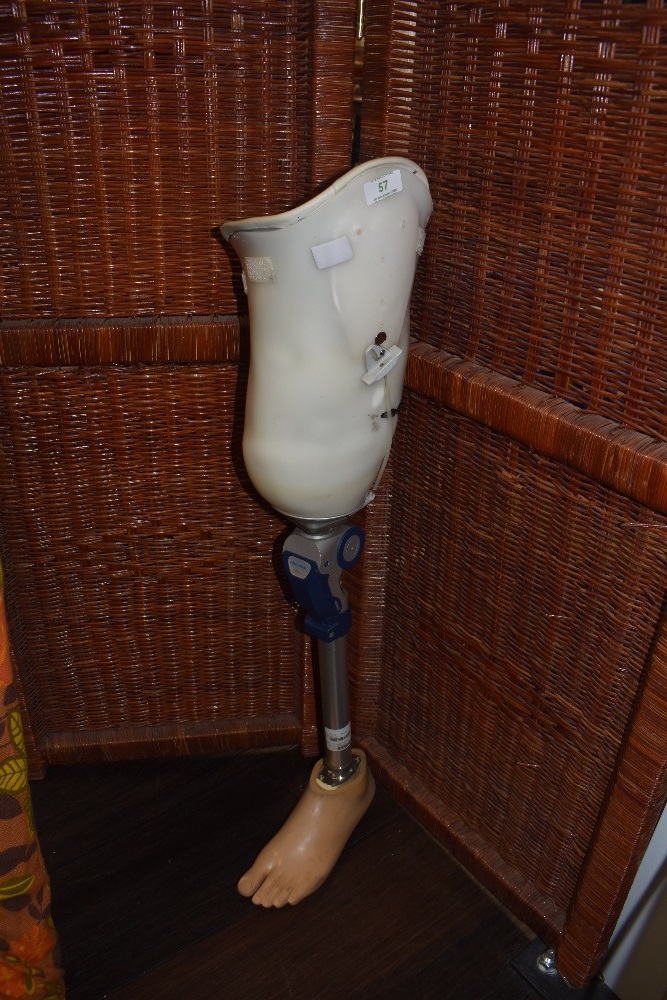 An Ottobock prosthetic leg.