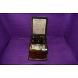 An Eversheds Ohmmeter portable testing kit in Mahogany case.