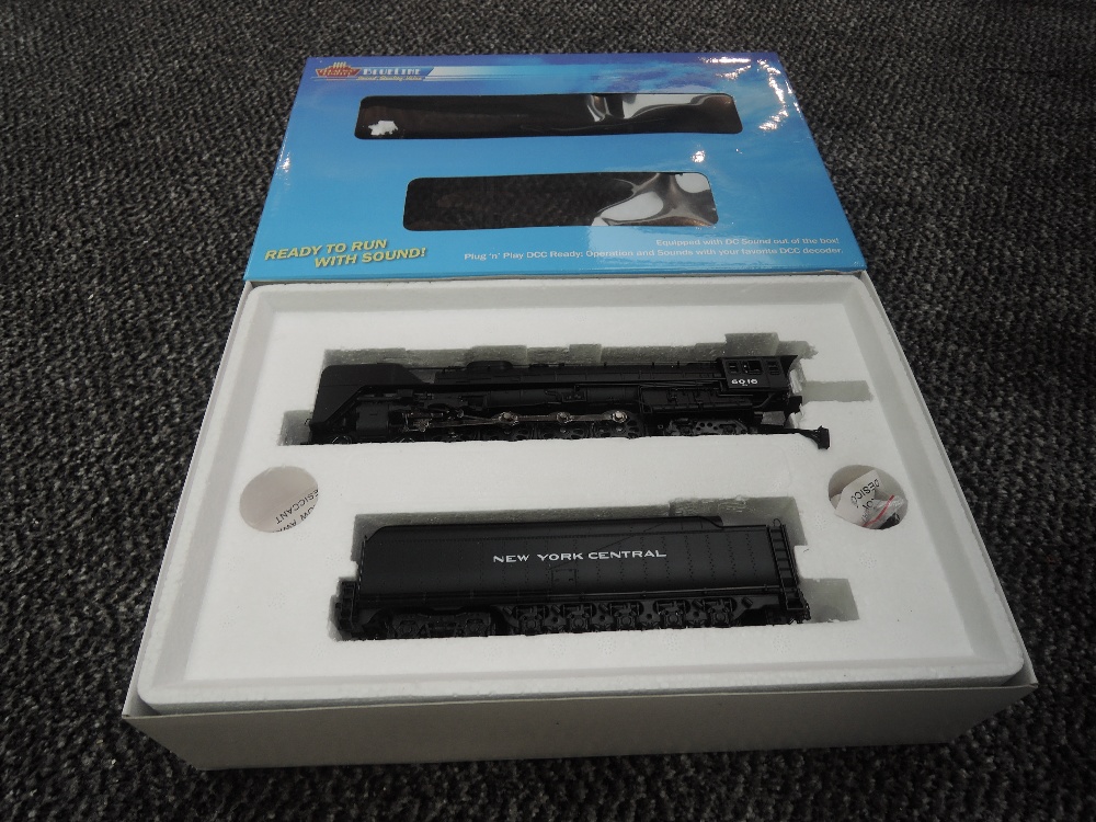 A Broadway Limited Blueline HO scale 4-8-4 New York Central Loco & Tender 6016, in original box