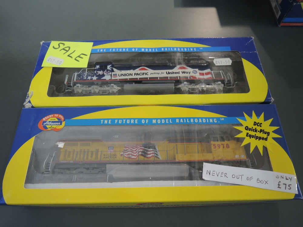 Two Athearn (China) HO Scale Union Pacific Locomotives 3300 & 5978, both boxed