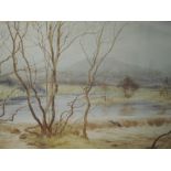 A watercolour, B Eyre Walker, Mill Weir, Low Nibthwaite, signed and dated 1936, 28 x 46cm, framed