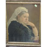 A print Queen Victoria, 19th century, 50 x 37cm, framed and glazed