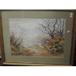 A watercolour, E Greig Hall, Ullswater, early December, signed, dated (19)75, and attributed