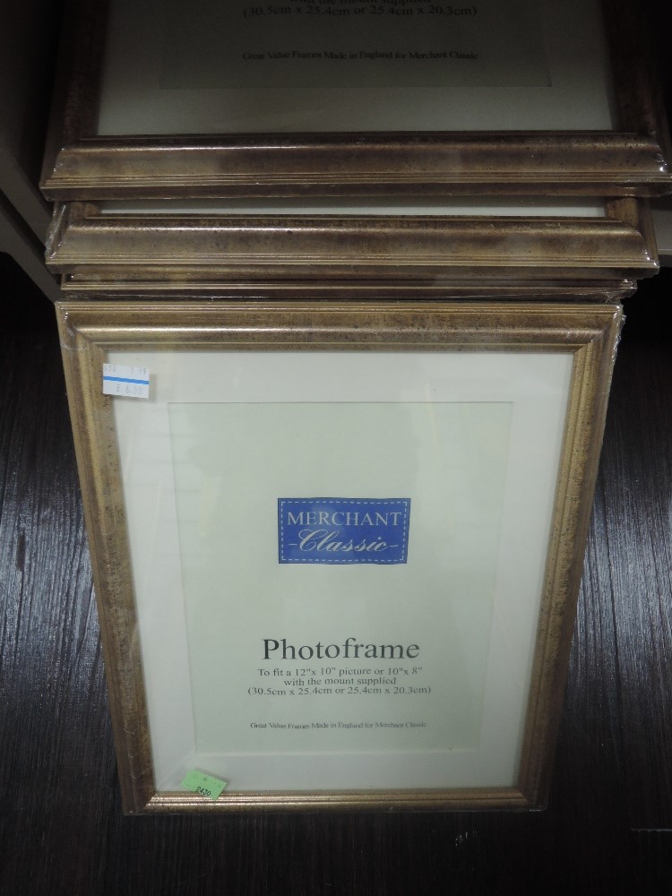 Five modern unused glazed picture frames, 30 x 24cm