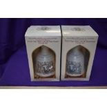 Two Wade Bells Scotch Whisky Commemorative Bells for the 1986 Royal Wedding Prince Andrew with Sarah