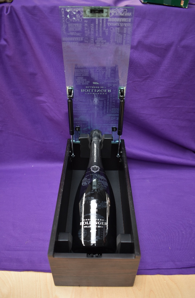 A bottle of Bollinger James Bond 007 limited edition Millesime 2011 Champagne, 75cl, encased in a