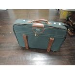 A modern Antler fabric bodied travel trunk or suitcase