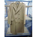 A vintage gents beige pure new wool Timothy Coop double breasted pure new wool coat.