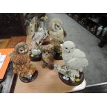 A selection of figures and figurines by Country Artist including Owl and Falcon