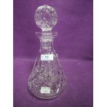 A Waterford crystal decanter.