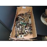 A selection of vintage valve tubes and similar electrical components