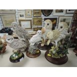 A selection of Country Artist Owl figures including Barn and Little