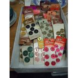 Sixty plus cards of retro buttons,many colours and styles.