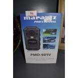 A PMD-901V wearable video camera with GPS.