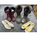 A pair of ladies size 38 winter boots with fleece lining by Pavers as new without tags, two pairs o