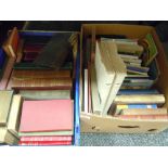 A crate of vintage and antique books,novels,reference books and more.