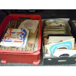 A box full of 45rpm singles,mixed interest including rock, rock and roll and easy listening.