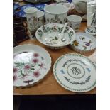 A good quantity of Portmeirion including planters,flan dishes(one royal Worcester)Bowls and a
