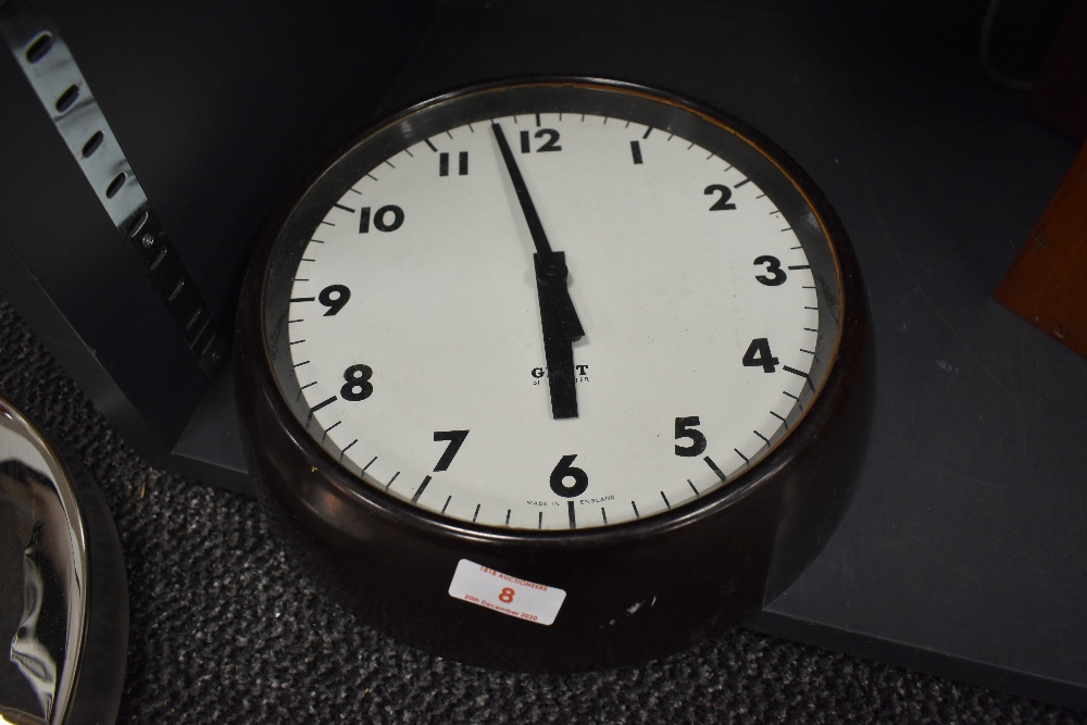 A Gent of Leicester Mid century bakelite clock.